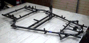 Chassis in Superkart with ladder chassis not used in racing cars for 60 years